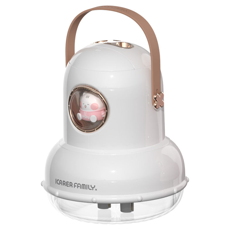 ICARER FAMILY IF-JS01 Cartoon Design Dual Spray Outlet Humidifier Rechargeable Desktop Mist Diffuser ICARER FAMILY IF-JS01 Cartoon Design Dual Spray Outlet Humidifier Rechargeable Desktop Mist Diffuser